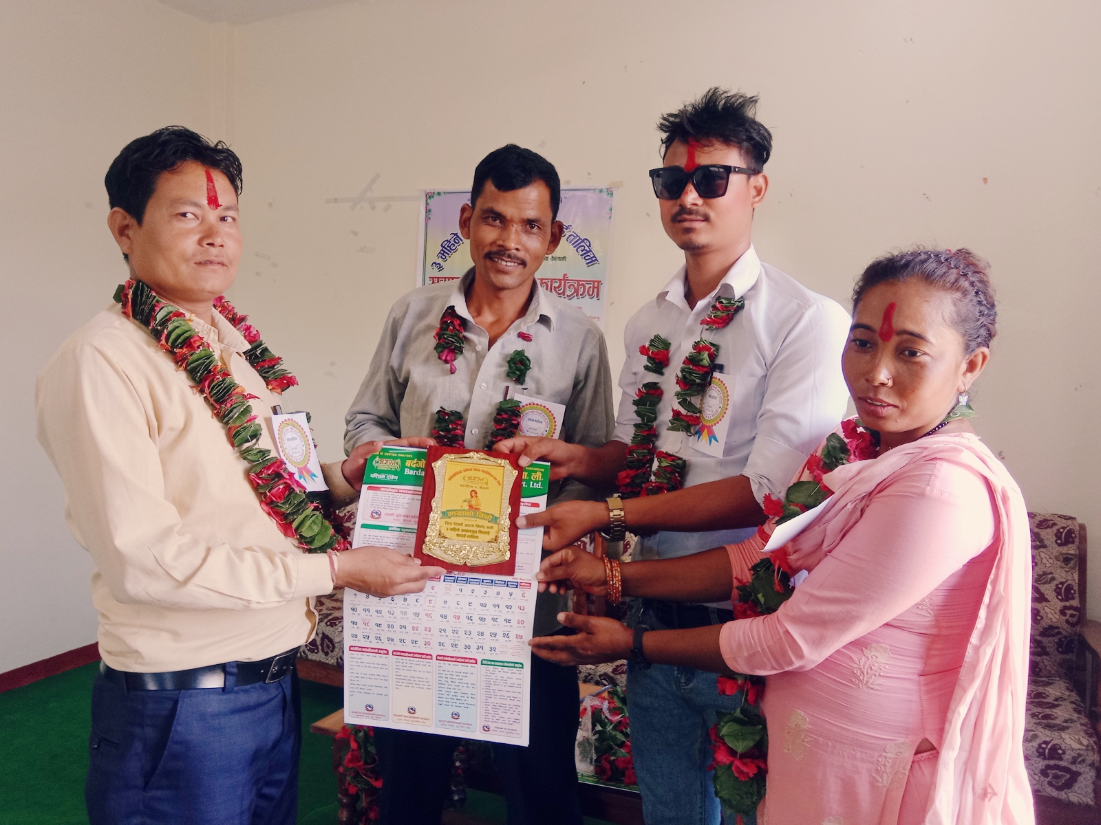 बर्दगोरिया ५ मा तीन महिने आधारभुत सिलाईकटाई तालिम सम्पन्न