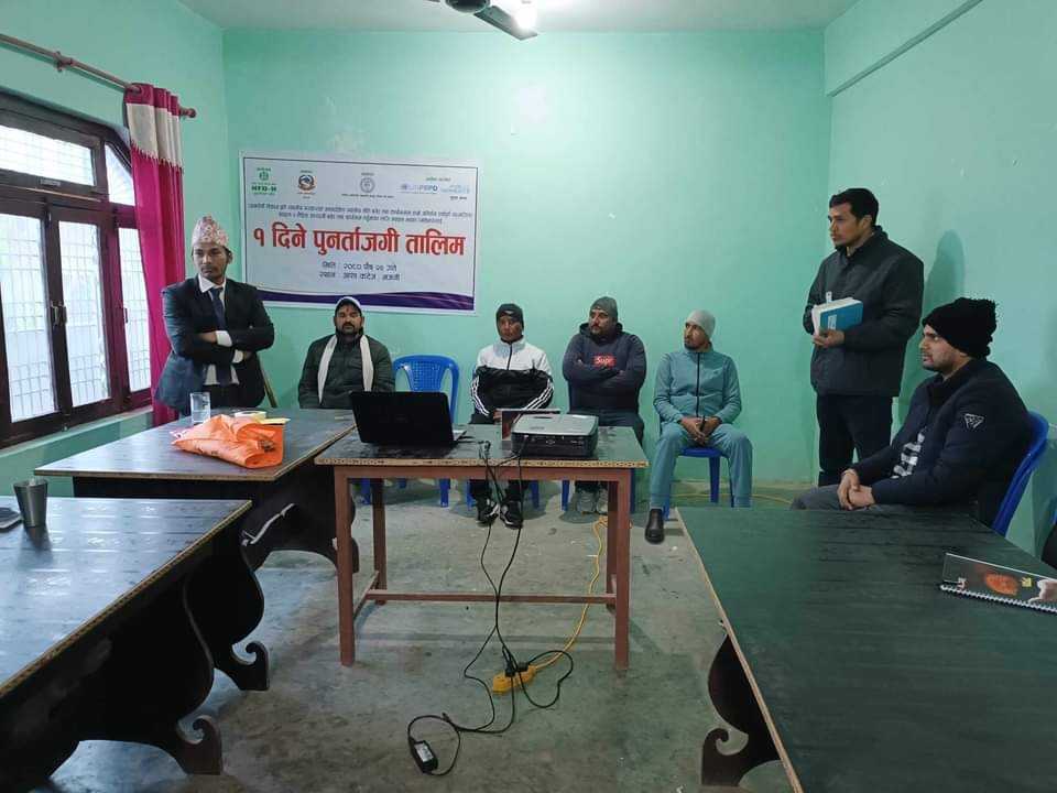 भजनीमा अपाङ्गता भएका व्यक्तिहरुलाई १ दिने पुर्नताजकी तालिम