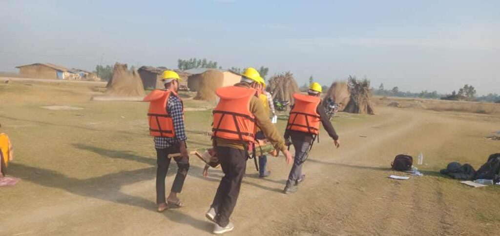 भजनीमा बाढी पूर्व तयारी नमूना अभ्यास सम्पन्न