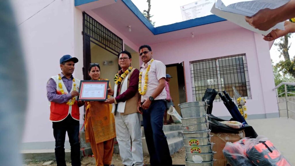 स्थानिय आपत‌कालिन कार्य संचालन केन्द्रको उद्घाटन तथा हस्तातरण