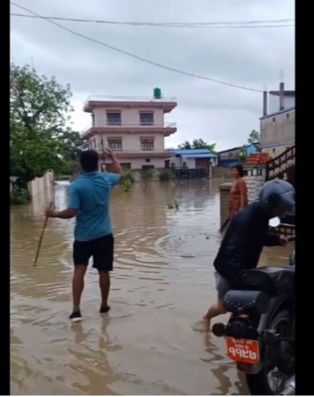 सुदूरपश्चिम प्रदेशका मुख्यमन्त्री दीर्घबहादुर सोडारीको घर डुबानमा
