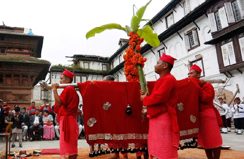 आज घरघरमा फूलपाती भित्र्याइँदै