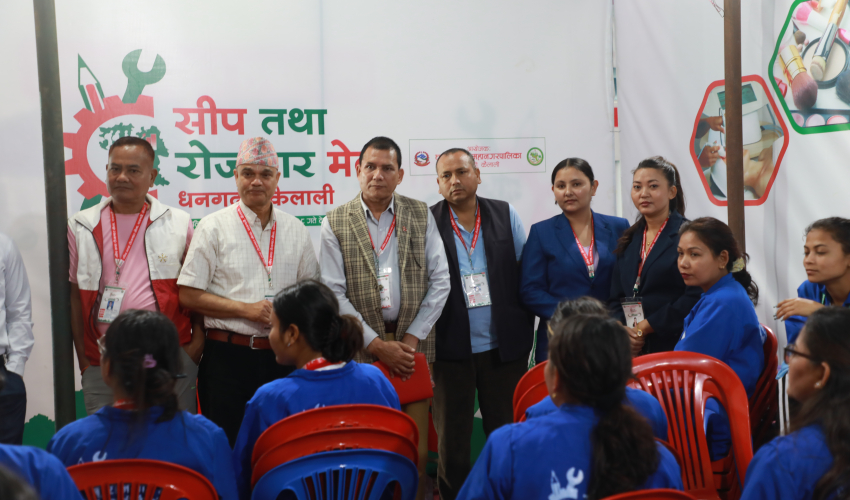 सिप तथा स्वरोजगार मेलाबाट तालिम लिएकाहरूलाई नवजीवनले बिना धितो ऋण दिने