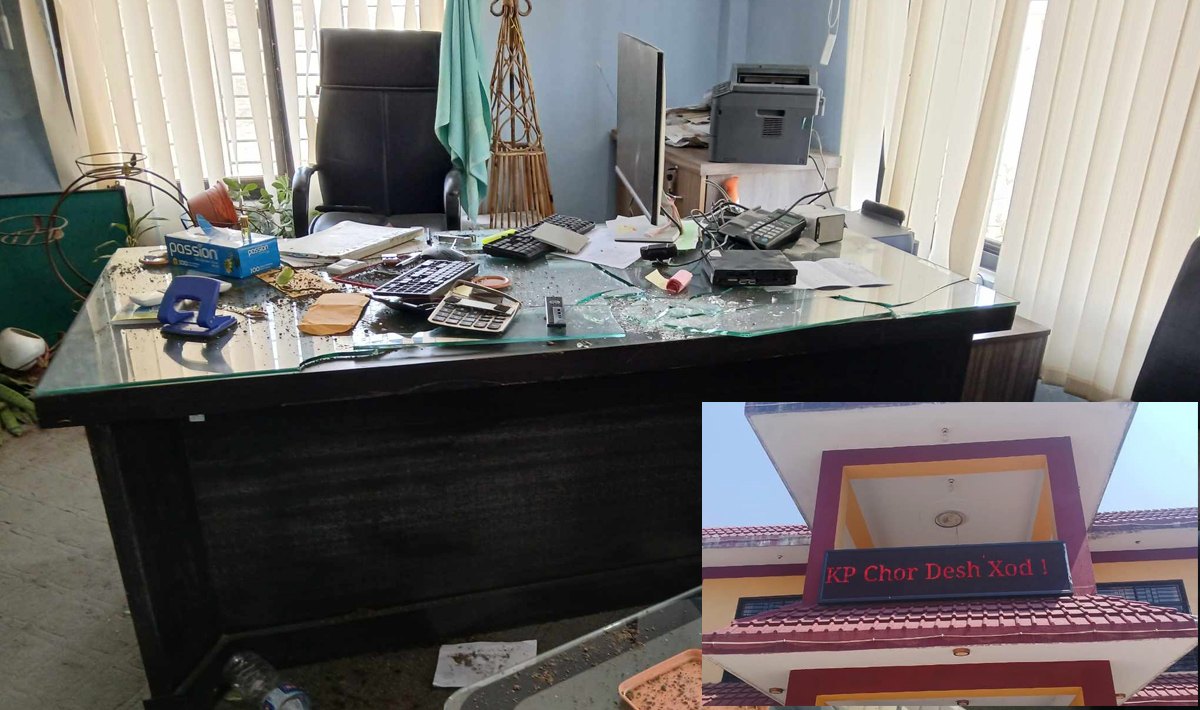 ओलीविरोधी नारा लेखिएपछि कार्यकक्षमै कुटिए प्राधिकरणका हाकिम