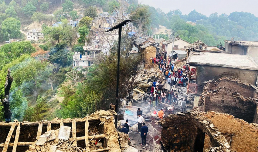 जयगढ बजारका आगलागी पीडितलाई सुदूरपश्चिम सरकारले ५० लाख दिने
