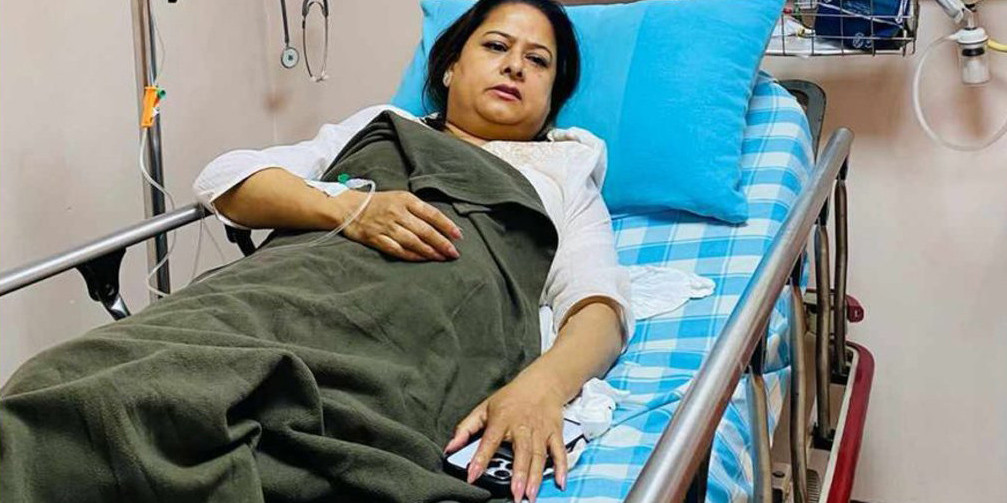 नाउपाकी अध्यक्ष रञ्जिता श्रेष्ठ अस्पताल भर्ना