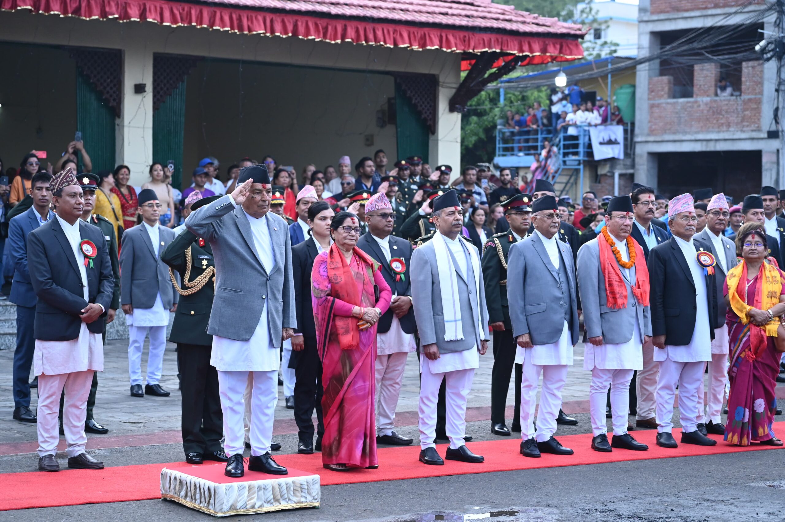 राष्ट्रपति पौडेलद्वारा भोटो जात्रा अवलोकन