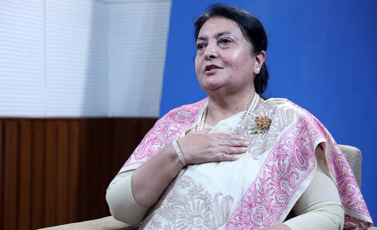 पूर्वराष्ट्रपति विद्या भण्डारीकाे सक्रियता, निवासमा एमाले नेताहरुको लर्को