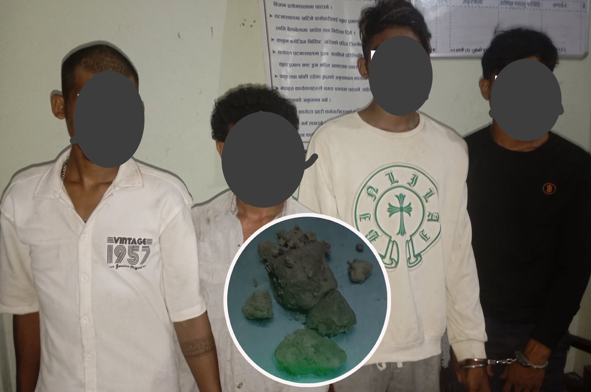 कैलालीको लालबोझीबाट लागू औषध सहित ४ जना पक्राउ