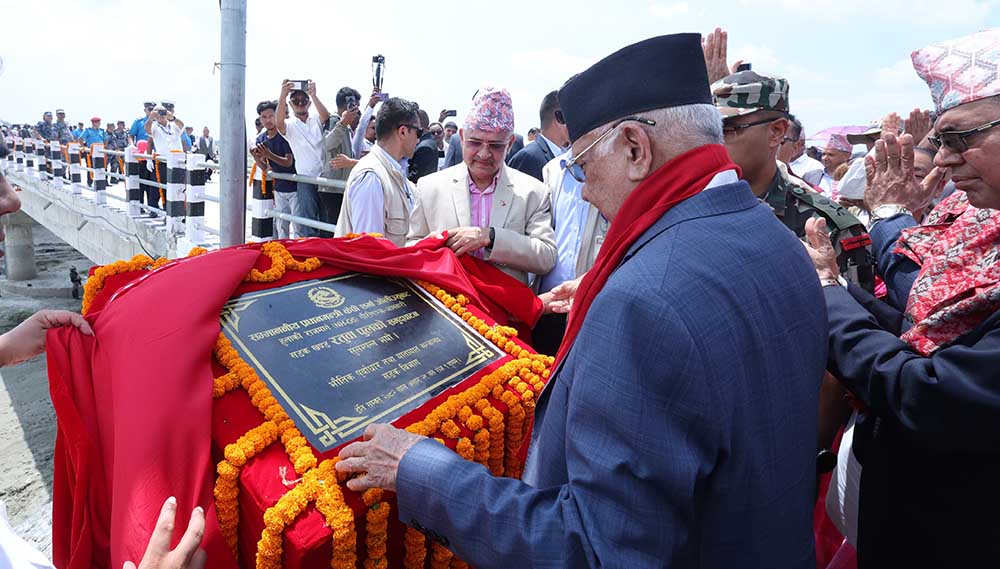 हुलाकी राजमार्गको रतुवा पुल उद्घाटन