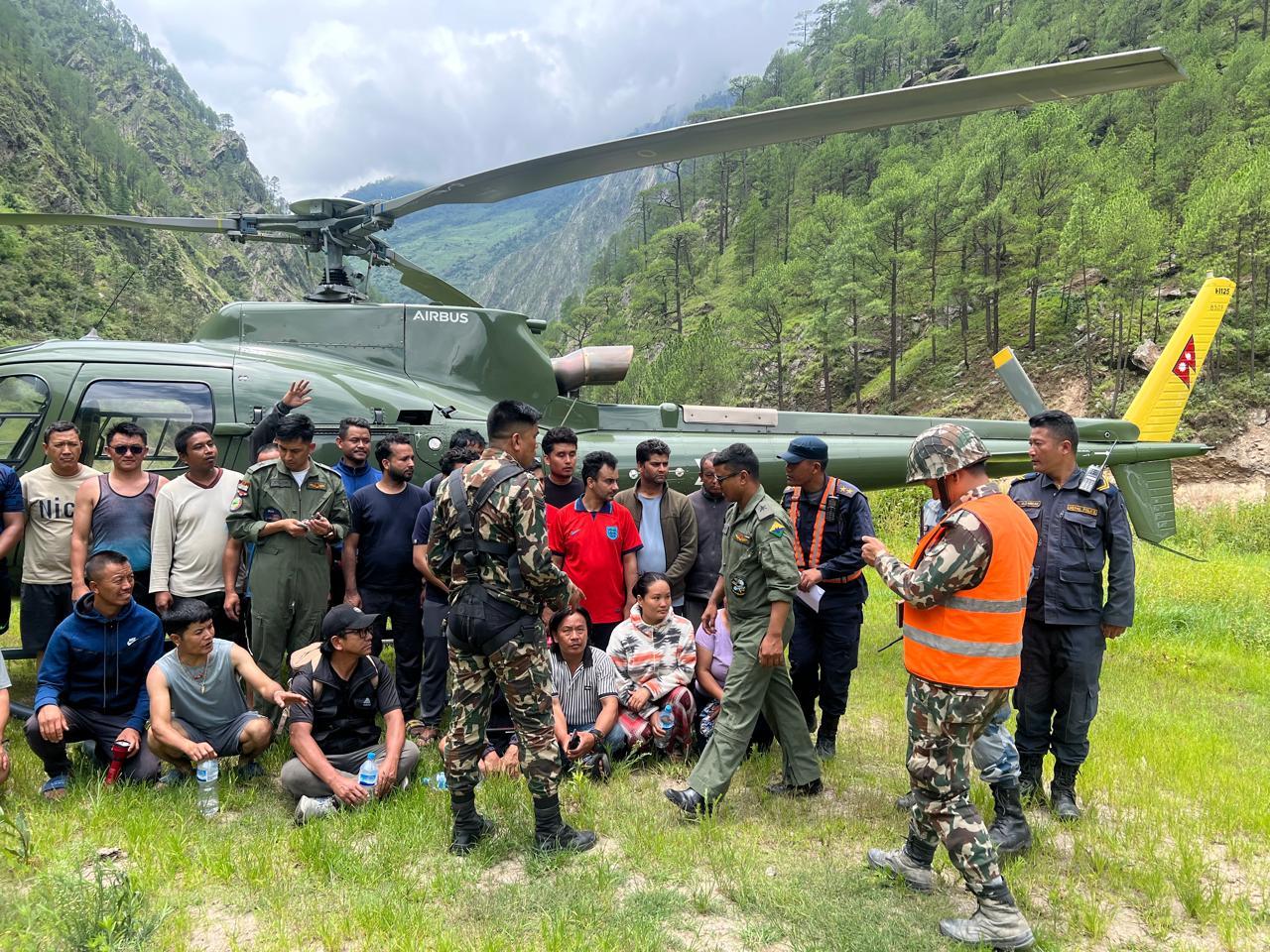 रसुवा बाढीः ५७ जनाको उद्धार, १८ अझै बेपत्ता