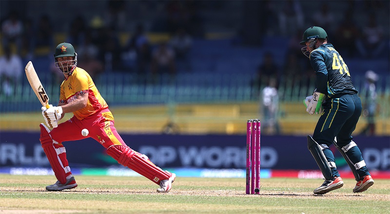 टी–२० विश्वकपमा जिम्बावेले अस्ट्रेलियालाई हरायाे