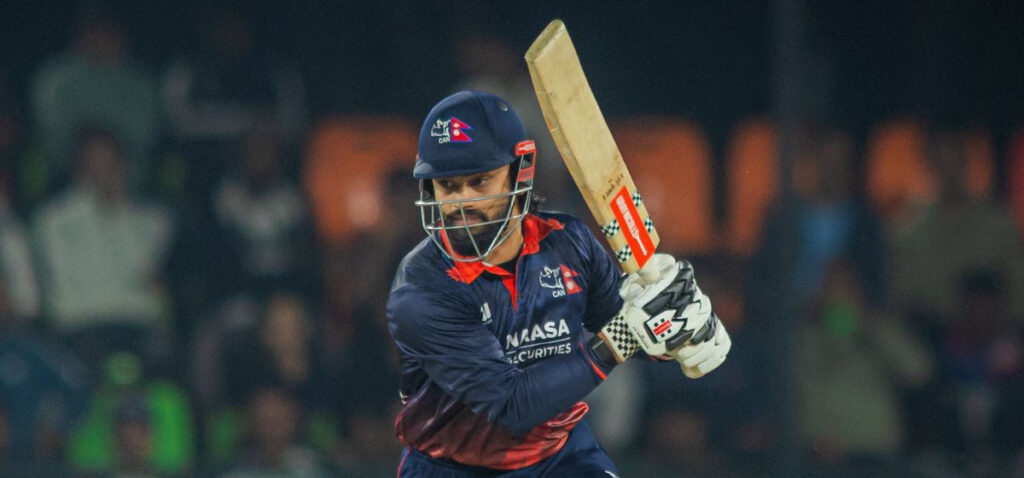 भुर्तेलको आक्रामक ब्याटिङ, नेपालको सानदार सुरुवात