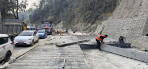 नारायणगढ–बुटवल सडक विस्तार, दाउन्नेमा एकतर्फी ढलानको काम सकियो