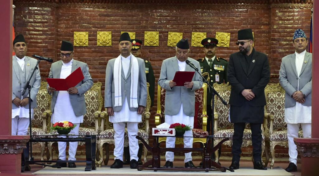 नवनियुक्त प्रधानन्यायाधीश शर्माले लिए पद तथा गोपनीयताको शपथ